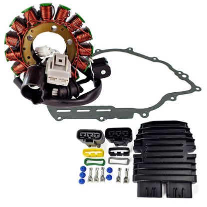 RMSTATOR KIT STATOR + MOSFET VOLTAGE REG REC + CRANKCASE GASK