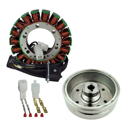 RMSTATOR KIT STATOR + IMPROVED MAGNETO FLYWHEEL