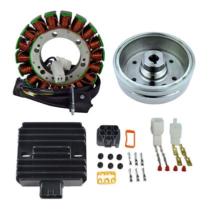 RMSTATOR KIT STATOR + IMPROVED MAGNETO FLYWHEEL + REG REC
