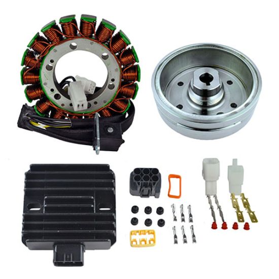 RMSTATOR KIT STATOR + IMPROVED MAGNETO FLYWHEEL + REG REC
