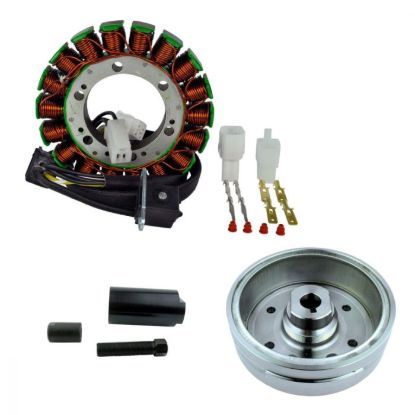 RMSTATOR KIT IMPROVED FLYWHEEL + FLYWHEEL PULLER + STATOR