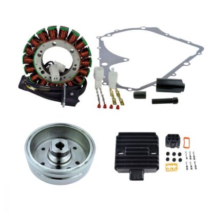 RMSTATOR FLYWHEEL + PULLER + STATOR + VOLTAGE REGULATOR GASK