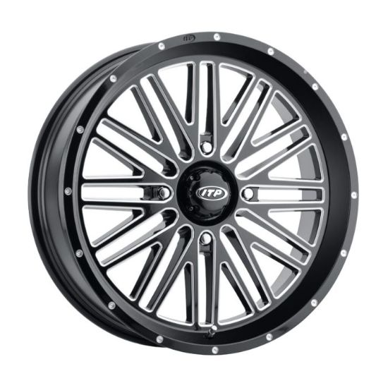 ITP MOMENTUM WHEEL GLOSS BLACK/MILLED - 24" X 6.5", 4/156