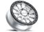 RACELINE ALPHA HYPER SILVER W/ BLACK OUTER RING 17X7 4X137 +40