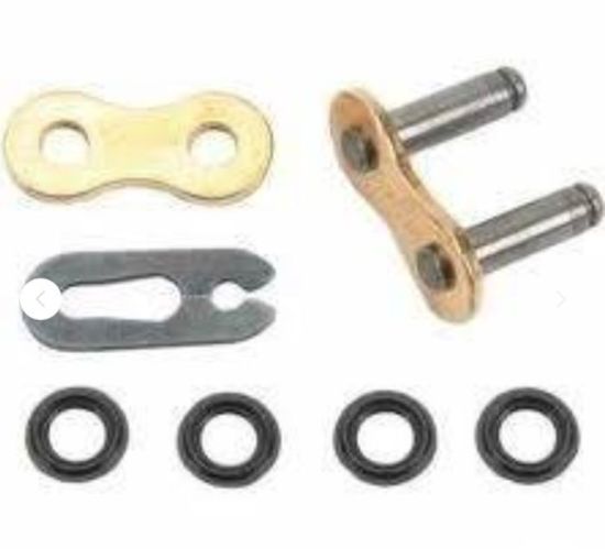 D.I.D CONN LINK 428VX G&B FJ PRESS FIT CLIP TYPE GOLD & BLACK