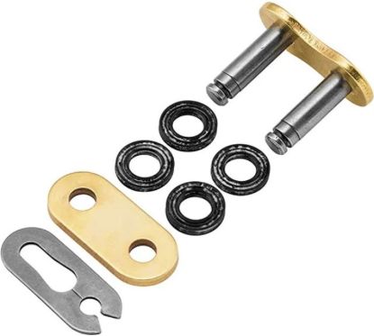 D.I.D CONN LINK 520VT2 G&B FJ PRESS FIT CLIP TYPE GOLD & BLACK