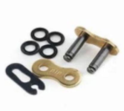D.I.D CONN LINK 525VX G&B FJ PRESS FIT CLIP TYPE GOLD & BLACK
