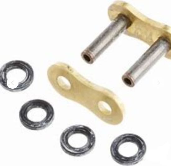D.I.D CONN LINK 520VX2 G&B ZJ PRESS FIT RIVET TYPE GOLD & BLK