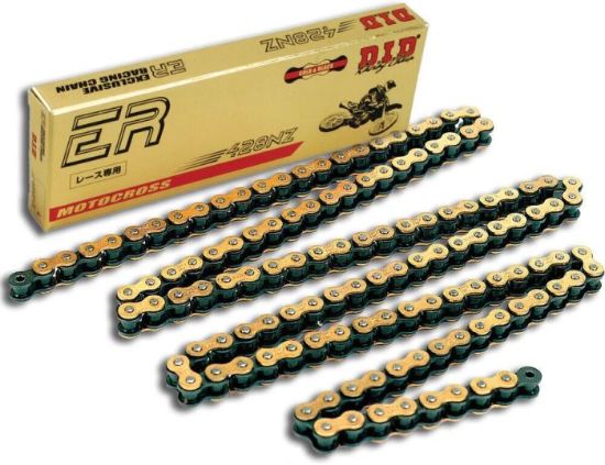 D.I.D NON-SEALED CHAIN 428NZ GOLD & BLACK 134FB