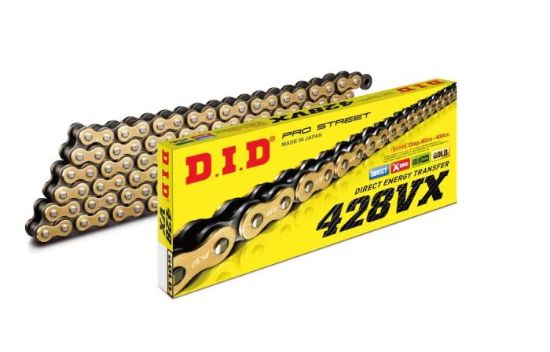 D.I.D X-RING CHAIN 428VX GOLD & BLACK 126FB