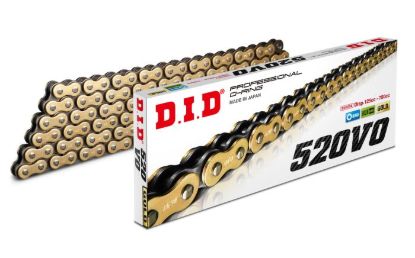 D.I.D O-RING CHAIN 520VO GOLD & BLACK 25FT