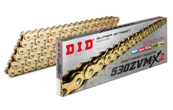 D.I.D X-RING CHAIN 530ZVM-X2 GOLD 100ZB