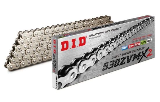 D.I.D X-RING CHAIN 530ZVM-X2 SILVER 100ZB