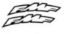 FMF SMALL SIDE ARCH FENDER STKRS (10 PACK)