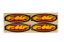 FMF TEAM FENDER STICKERS 5" (4 PCS)