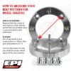 EPI WHEEL SPACER 1.5" - 5/114 (5.4.5") 12MM STUD 1.5 THREADS