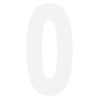 FX 2015 NUMBERS STANDARD 6" WHITE 0