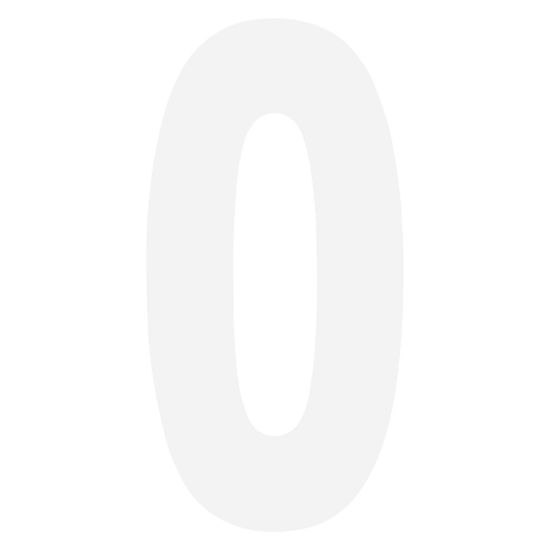 FX 2015 NUMBERS STANDARD 6" WHITE 0
