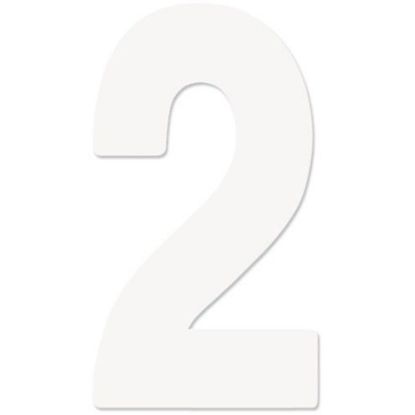 FX 2015 NUMBERS STANDARD 6" WHITE 2