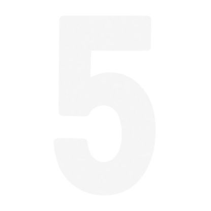 FX 2015 NUMBERS STANDARD 6" WHITE 5