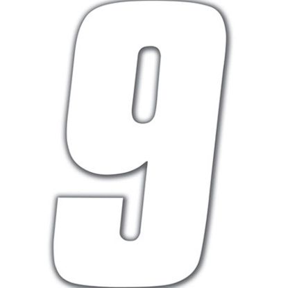 FX 2015 NUMBERS STANDARD 6" WHITE 9