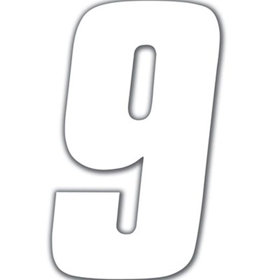 FX 2015 NUMBERS STANDARD 6" WHITE 9