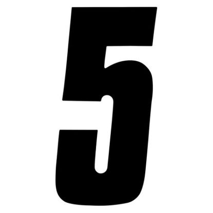 FX 2015 NUMBERS STANDARD 8" BLACK 5