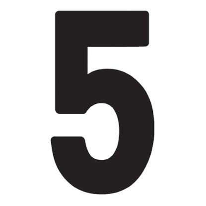 FX 2015 NUMBERS PRO 5" BLACK 5