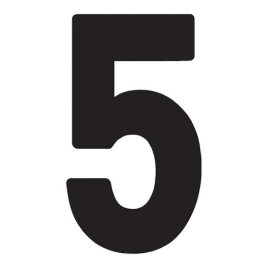 FX 2015 NUMBERS PRO 5" BLACK 5