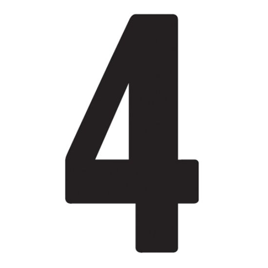 FX 2015 NUMBERS PRO 4" BLACK 4