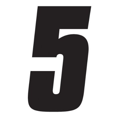 FX 2015 NUMBERS FACTORY 4" BLACK 5