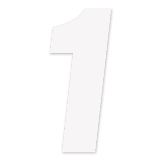FX 2015 NUMBERS FACTORY 6" WHITE 1