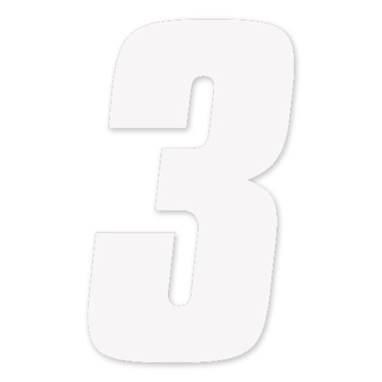 FX 2015 NUMBERS FACTORY 6" WHITE 3