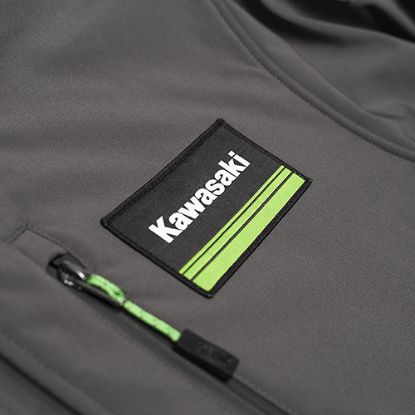 FACTORY EFFEX KAWASAKI SOFT-SHELL JACKET / GRAY M