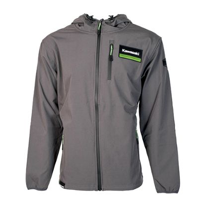 FACTORY EFFEX KAWASAKI SOFT-SHELL JACKET / GRAY M