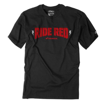 FACTORY EFFEX HONDA RIDE RED BOLT T- SHIRT / BLACK (XL)