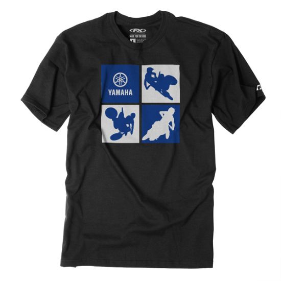 FACTORY EFFEX YAMAHA SILHOUTTE YOUTH T-SHIRT / BLACK (L)