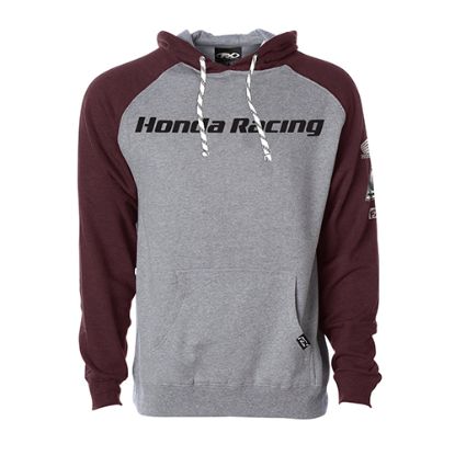 FACTORY EFFEX HONDA RACING PULLOVER / GRAY-BURGANDY L