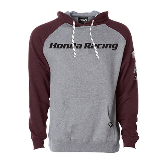 FACTORY EFFEX HONDA RACING PULLOVER / GRAY-BURGANDY L