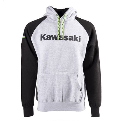 FACTORY EFFEX KAWASAKI FLYING K PULLOVER/ HEATHER-BLACK XL
