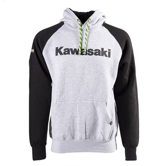 FACTORY EFFEX KAWASAKI FLYING K PULLOVER/ HEATHER-BLACK XL