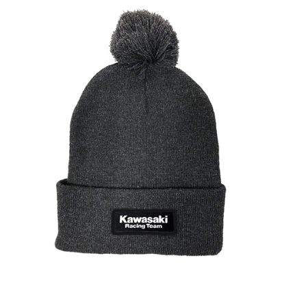 FACTORY EFFEX KAWASAKI BEANIE WITH POM / CHARCOAL OS