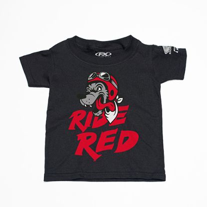 FACTORY EFFEX HONDA RIDE RED WOLF TODDLER T-SHIRT / BLACK 2T