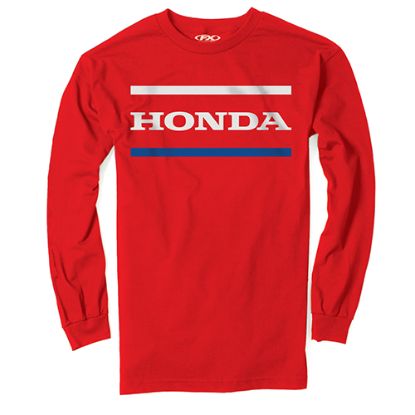 FACTORY EFFEX HONDA STRIPES LONG SLEEVE T-SHIRT / RED XXL