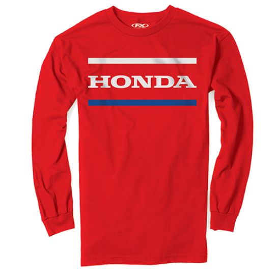FACTORY EFFEX HONDA STRIPES LONG SLEEVE T-SHIRT / RED XXL