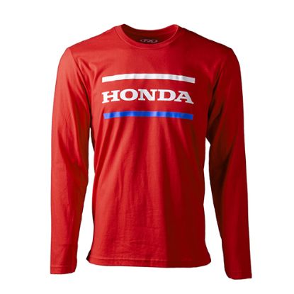 FACTORY EFFEX HONDA STRIPES LONG SLEEVE T-SHIRT / RED XXL