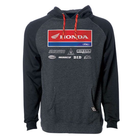 FACTORY EFFEX 2021 HONDA RACEWEAR PULLOVER / CHARCOAL-BLACK M