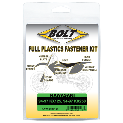 BODY WORK FASTENER KIT - KAW