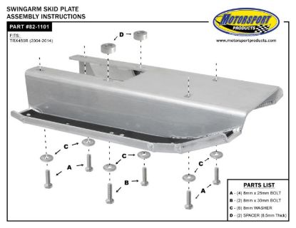 SKIDPLATE SWINGARM LTZ400