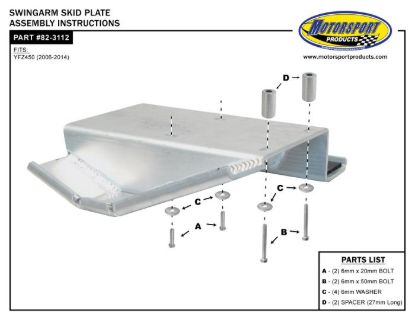 SKIDPLATE SWINGARM RAPTOR660